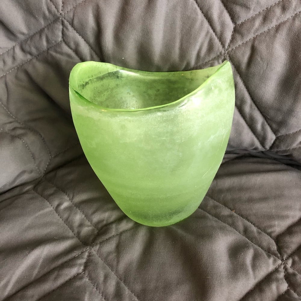 Green Glass Vase